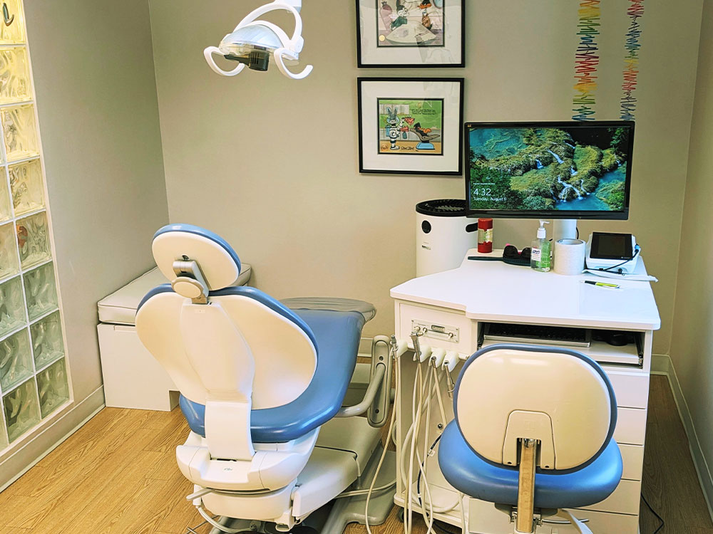 One of our dental hygiene chairs.